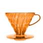 Preview: HARIO V60 Dripper, Kunststoff Koi Orange (V60-02-TSY-BB), orange-transparent