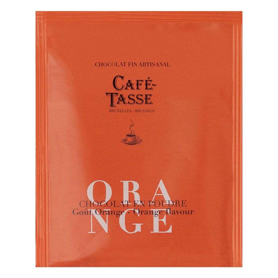 Café Tasse, flavoured Chocolate Powder Orange 32 %, 20 Sachets