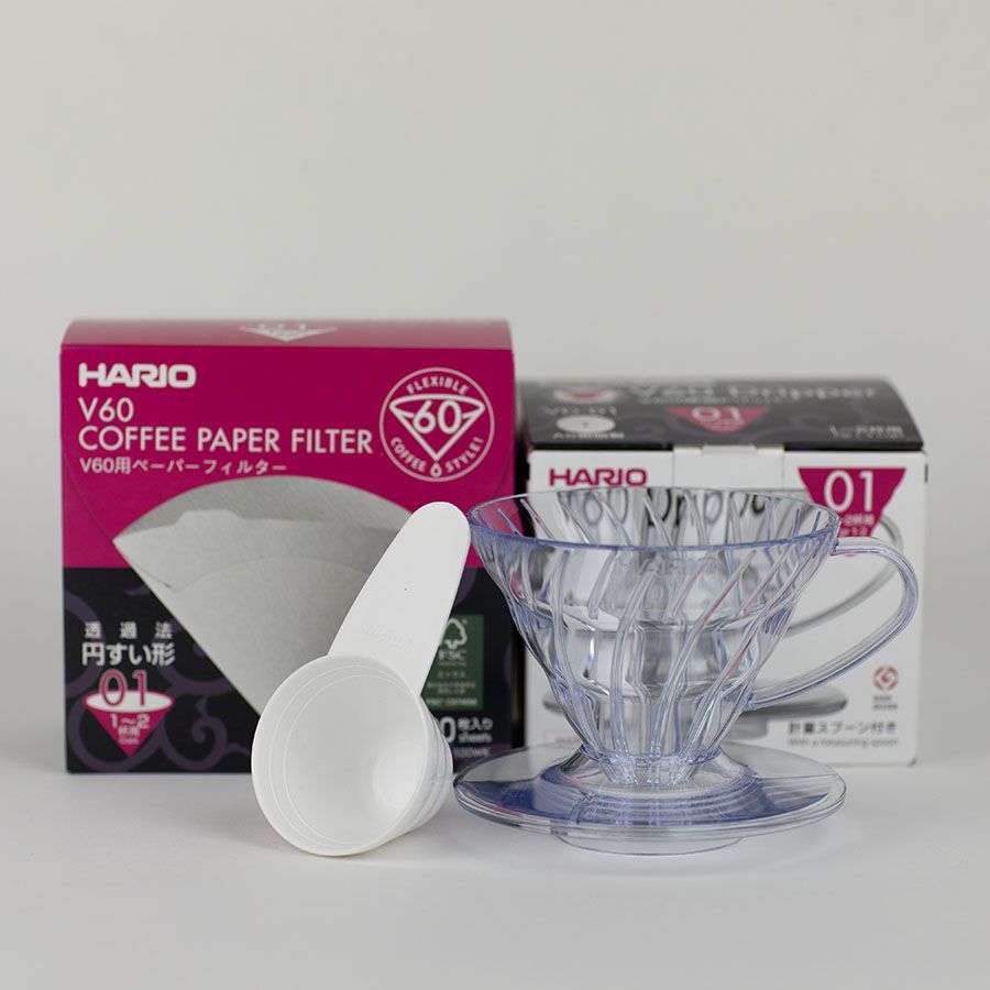 HARIO V60 V60-01 SET (VD-01T & VCF-01-100WK)