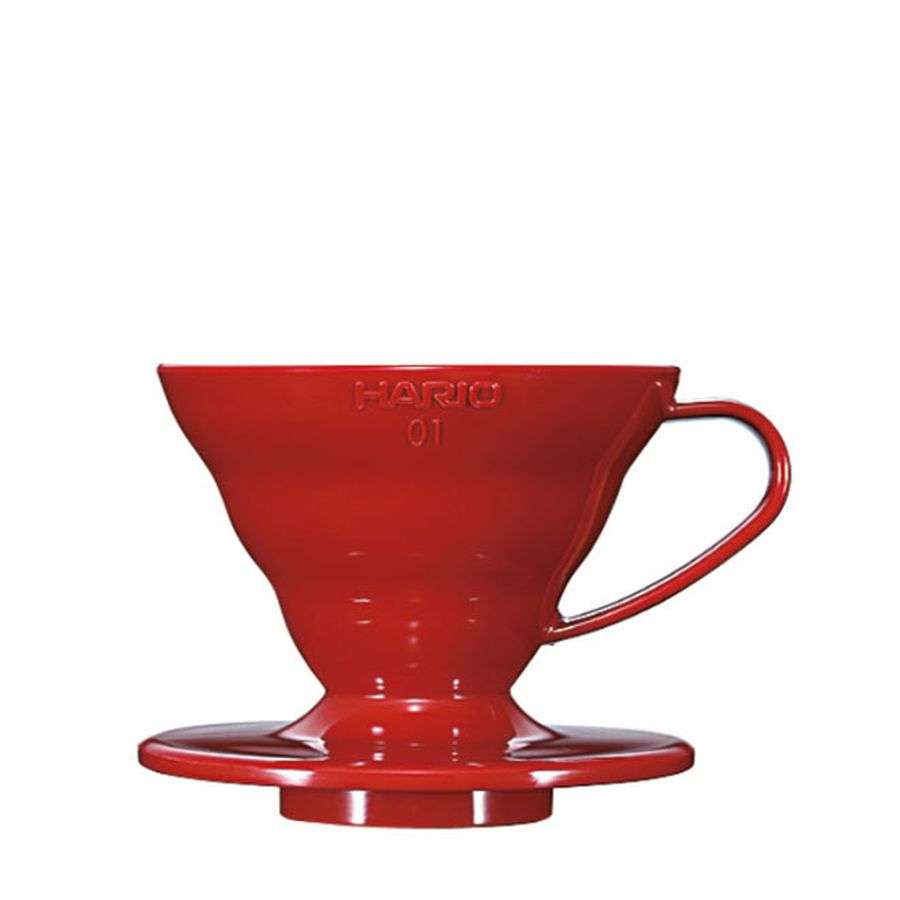 HARIO V60 Dripper, Kunststoff rot, V60-01 (VD-01R)