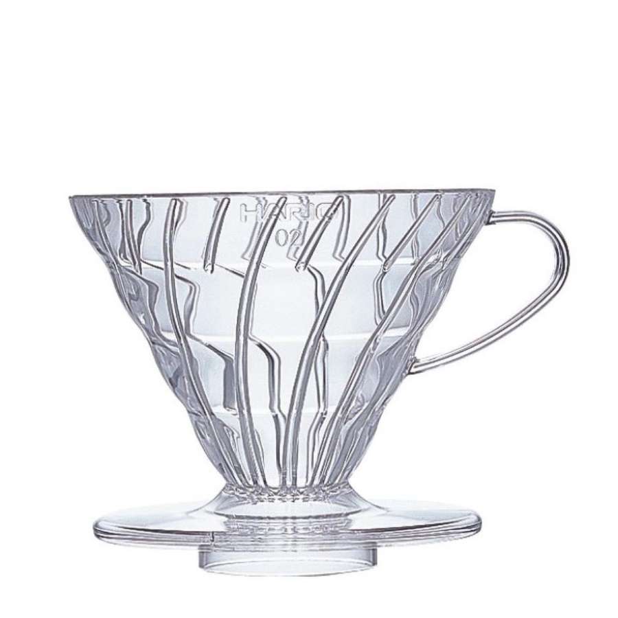HARIO V60 Dripper, Kunststoff transparent, V60-02 (VD-02T)