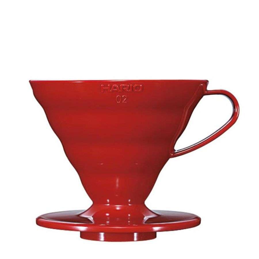 HARIO V60 Dripper, Kunststoff rot, V60-02 (VD-02R)