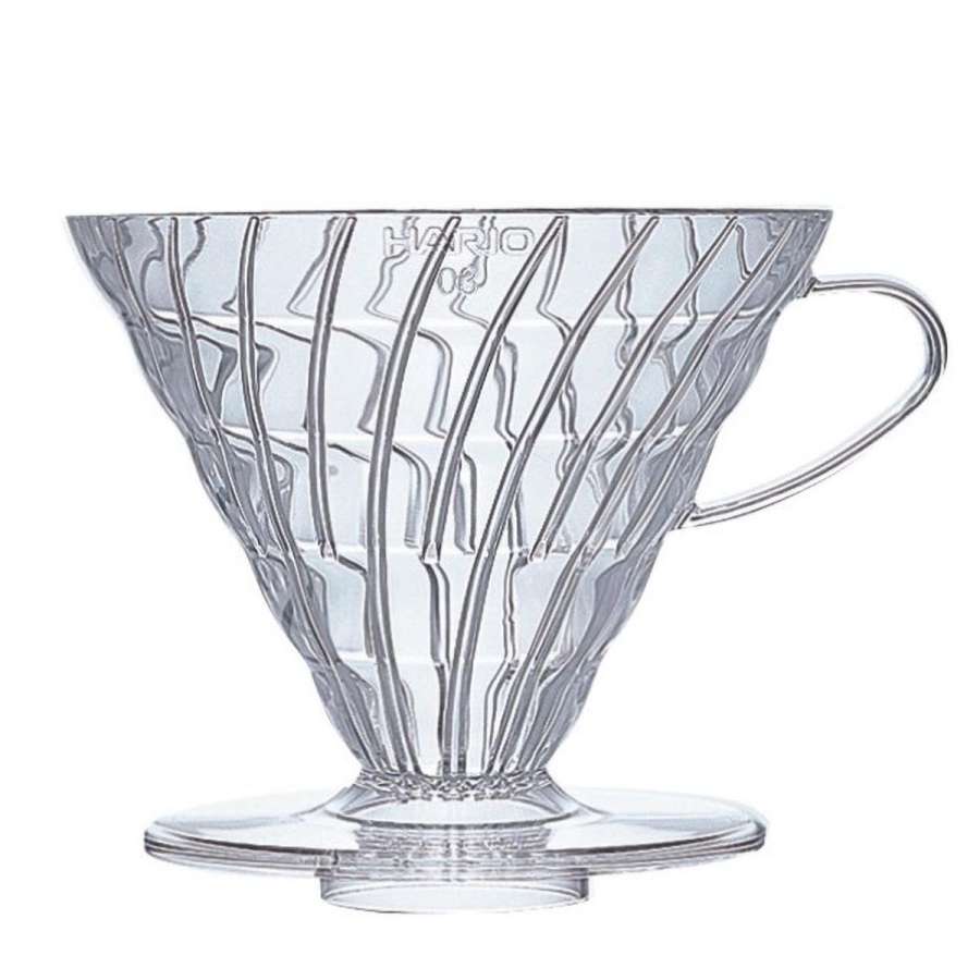 HARIO V60 Dripper, Kunststoff transparent, V60-03 (VDR-03T)