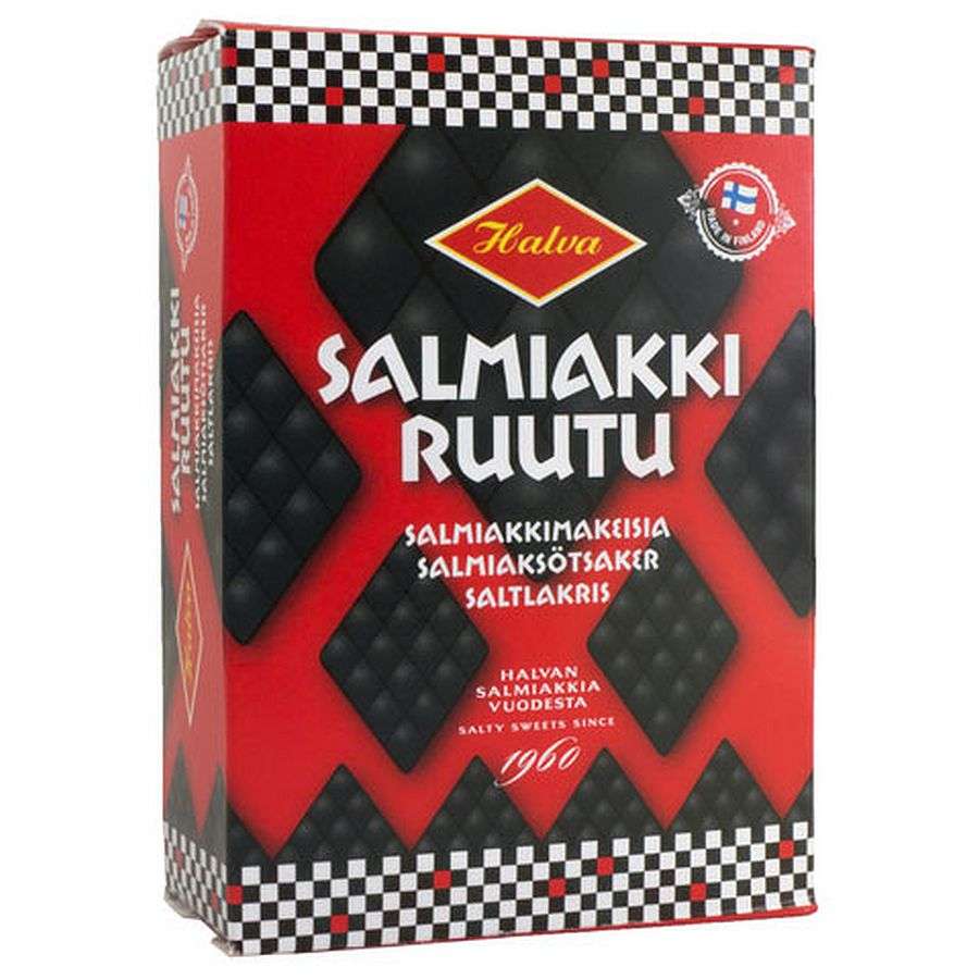 Salmiakki Ruutu, Halva Salmiak-Rauten, 240 Gramm