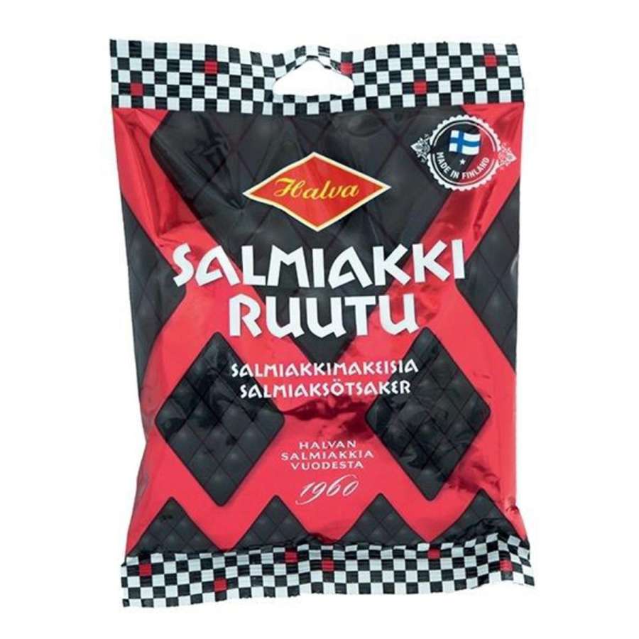 Salmiakrauten, Halva Salmiakki Ruutu, 170 Gramm