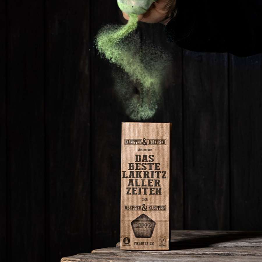 Preview: Pikant salziges Lakritz von Klepper & Klepper, 200 Gramm