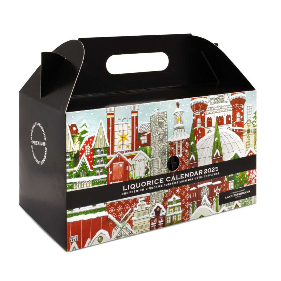 glutenfreier Lakritz-Adventskalender 2025 von Lakritzfabriken, 720 Gramm
