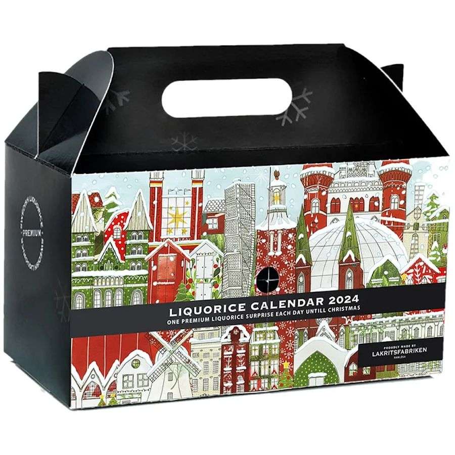 glutenfreier Lakritz-Adventskalender 2024 von Lakritzfabriken, 720 Gramm