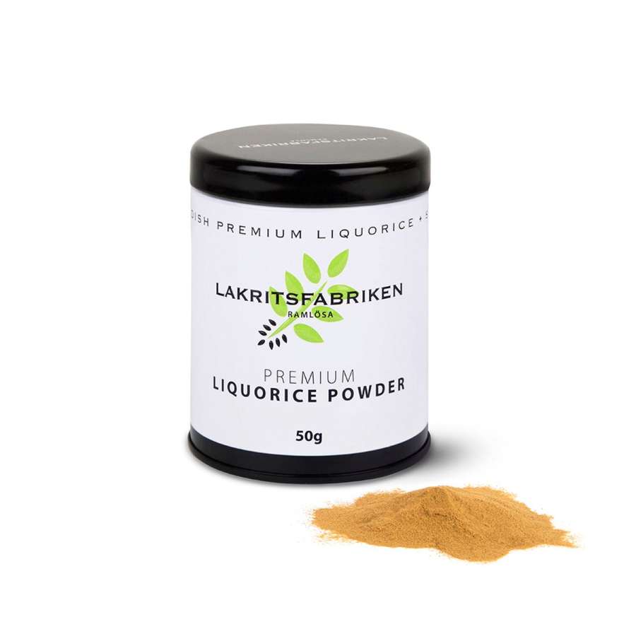 Premium Lakritzpulver von Lakritzfabriken aus Schweden