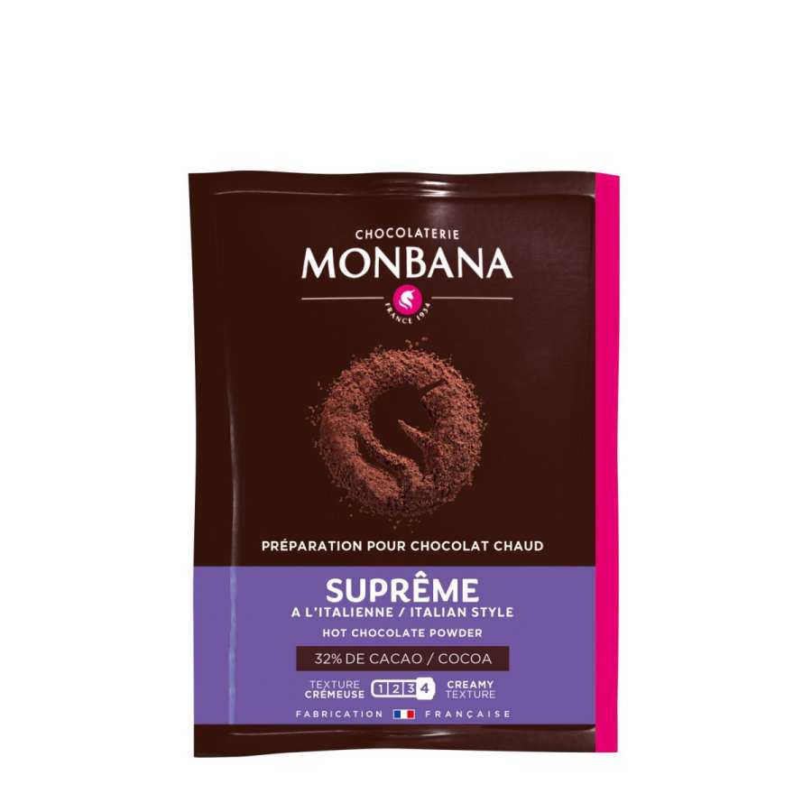 Preview: MONBANA-Trinkschokolade - Sorte Supreme de Chocolat - 10er Set