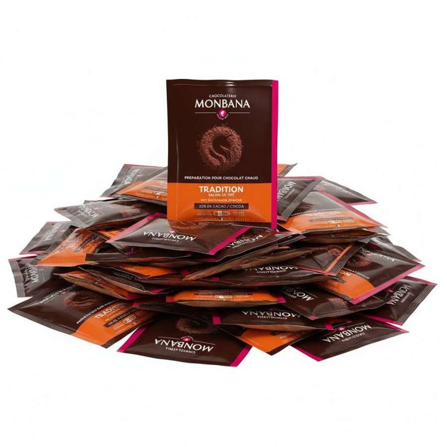MHD 12-2025 / MONBANA-Trinkschokolade - Sorte Salon de Thé - 100er Set - Kopie