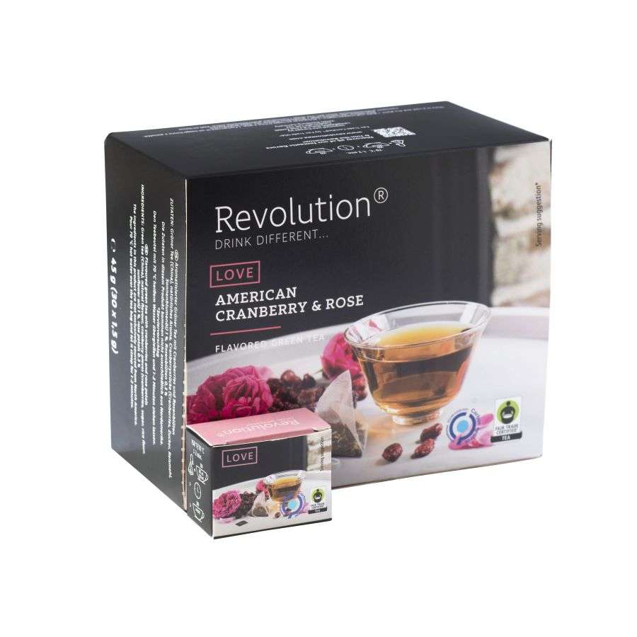 Revolution Tee 30ct - American Cranberry & Rose - Fairtrade