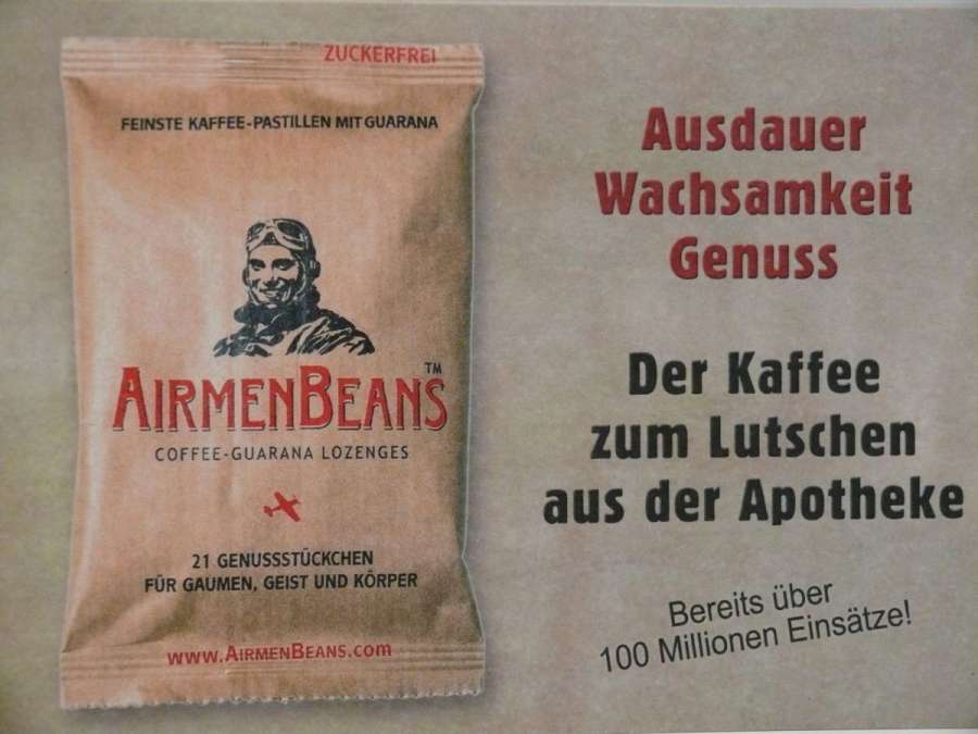 AirmenBeans - Kaffee-Guarana-Pastillen