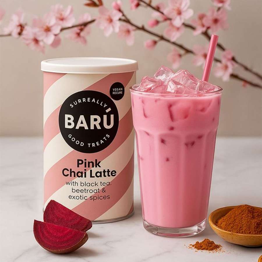 Barú, Pink Chai Latte, vegan, 250g Dose