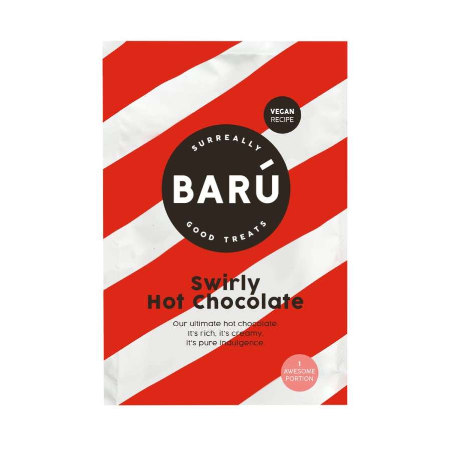 Barú, swirly hot chocolate powder Sachets, vegan, 12 Sachets