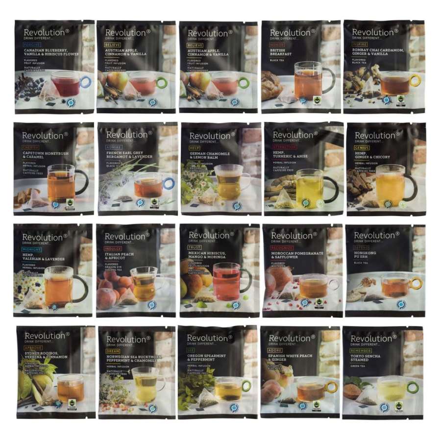 Revolution Tea – Probier- und Geschenkset mit 20 Sorten